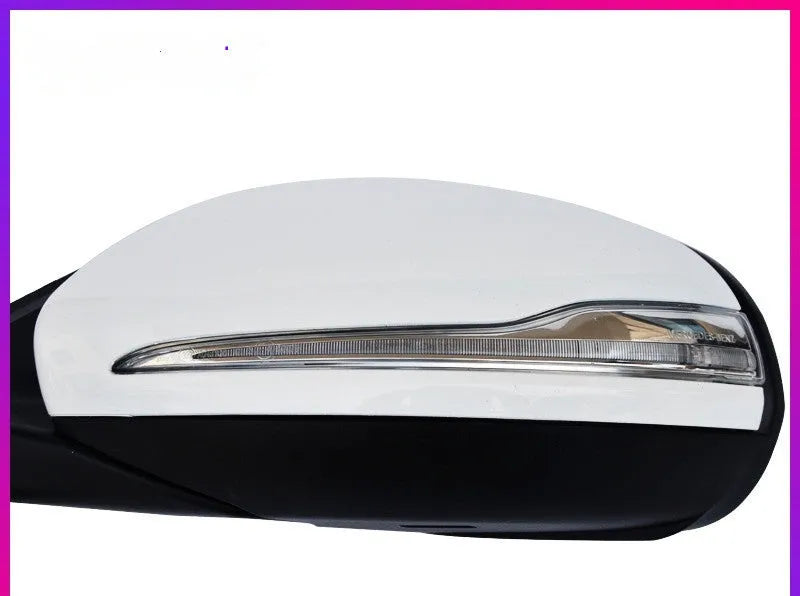 Mercedes-Benz W205 rearview mirror assembly in white black primer ABS construction