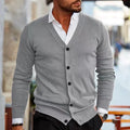 Men's slim fit acrylic cardigan sweater in various colours for autumn winter wear