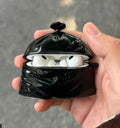 Original black silicone trash bag earphone case, universal soft shell handmade protective cover