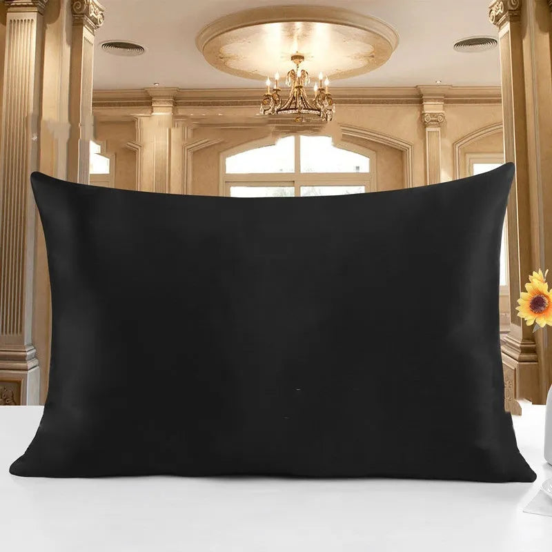 19 momme double-sided silk pillowcase shown in silver grey colour