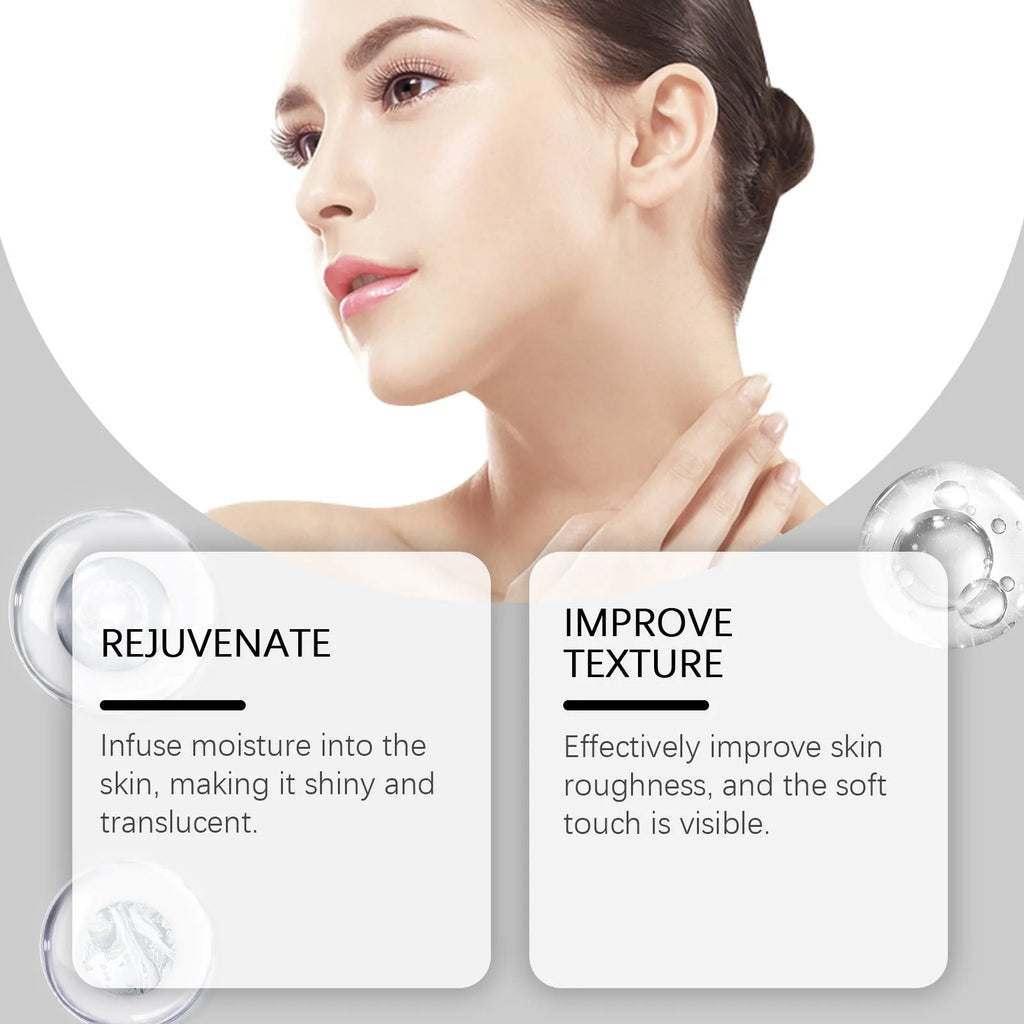 Set of four collagen facial masks for tightening facial care with 23.5cm x 16.8cm dimensions