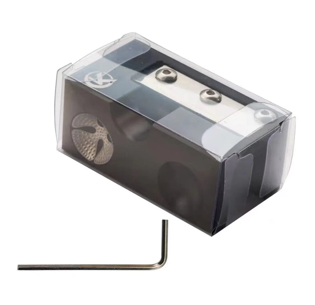 Black all-metal billiard cue leather tip repair tool for snooker and pool