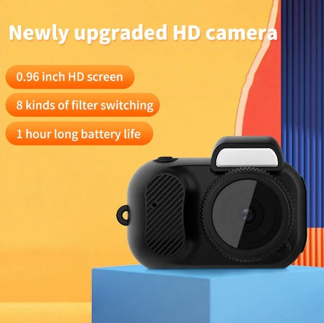 Black Y3000 HD outdoor sports camera with small screen, compact rectangular body.