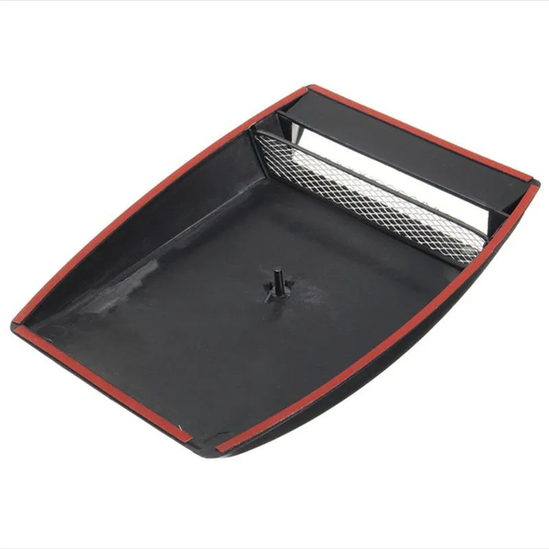 Car air vent hood simulation sticker 26x17cm ABS black plain pattern