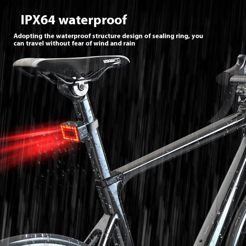 Black radar detection bicycle safety taillight with dual plastic mounting brackets.