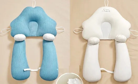 U-shaped baby head shaping pillow in pure cotton with detachable support column