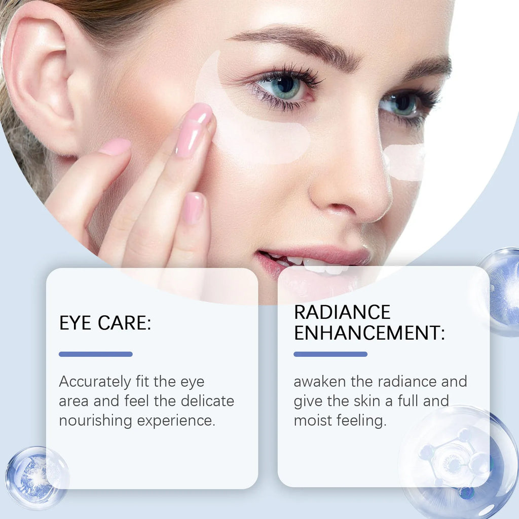 Single pair of elastic microneedle eye care patches for wrinkle fading treatment.