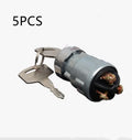 Copper car ignition switch with key for trucks and forklifts