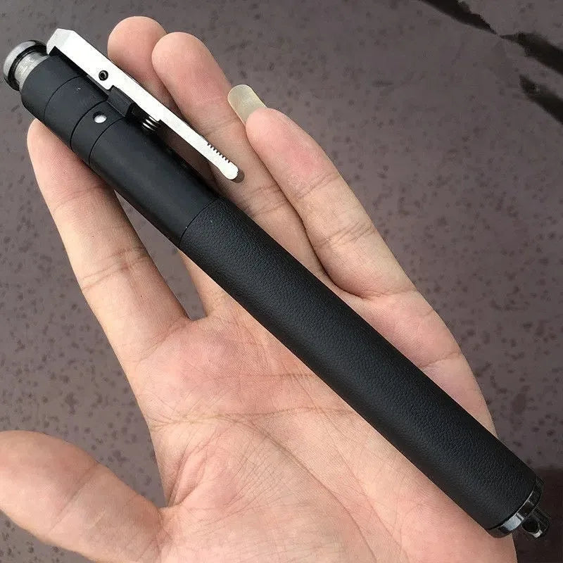 Titanium black automatic spring expandable baton in three sizes: 16-inch, 21-inch, and 26-inch