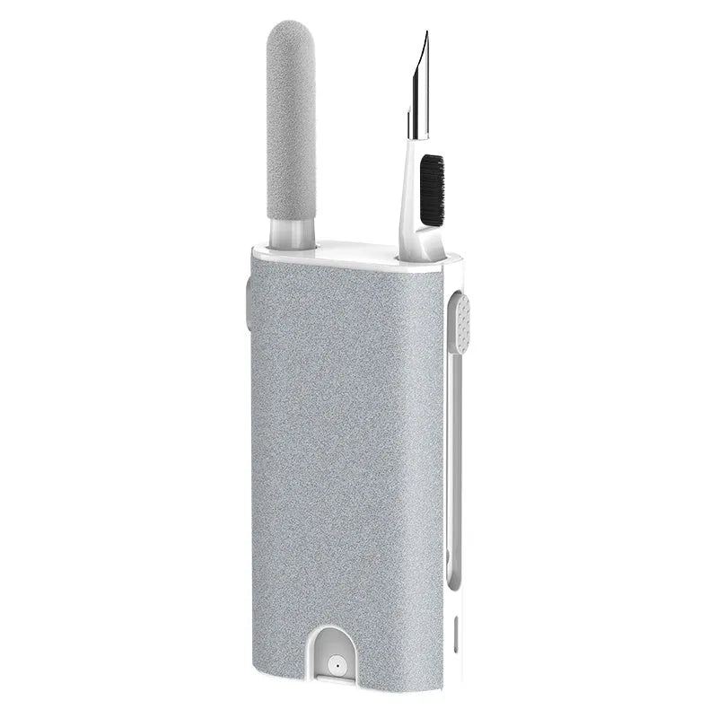 5-in-1 digital cleaning kit with flocking sponge, brush, and metal tip for phones, tablets, laptops, and earphones