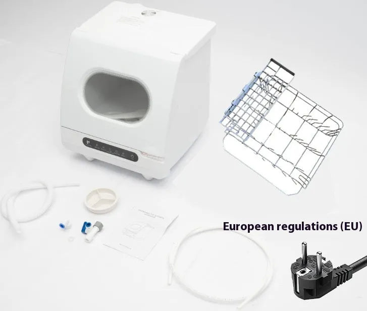 Desktop Dishwasher Household Installation-free Automatic Intelligent Disinfection And Drying 21-40L Capacity 1200W White 220V UK Standard