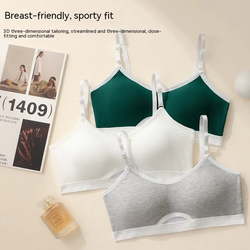 Sports underwear vest tube top suit with underwired support and beauty back design