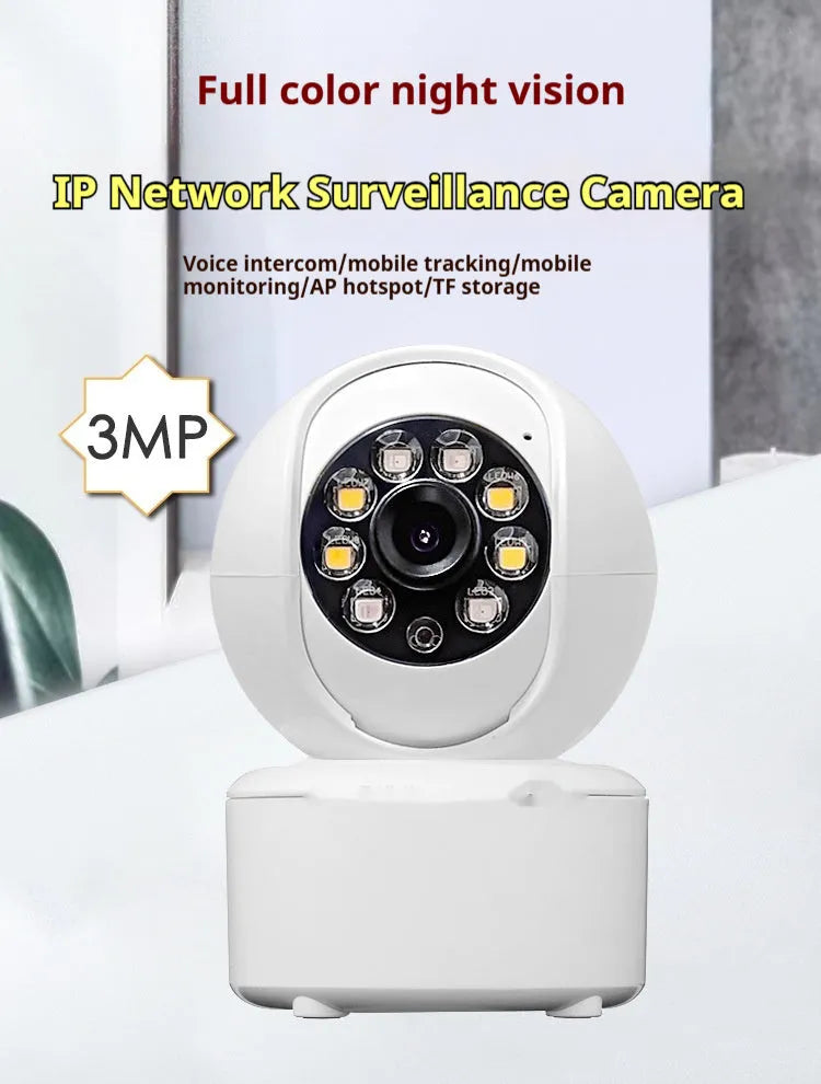 Indoor 1080p panorama security camera with ceiling mount bracket