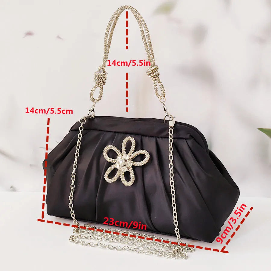 Women's soft polyester messenger bag with document pocket in black, rose red, or lavender purple colours