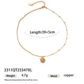 Hong Kong style necklace with natural pearl and shell pendant on stainless steel chain