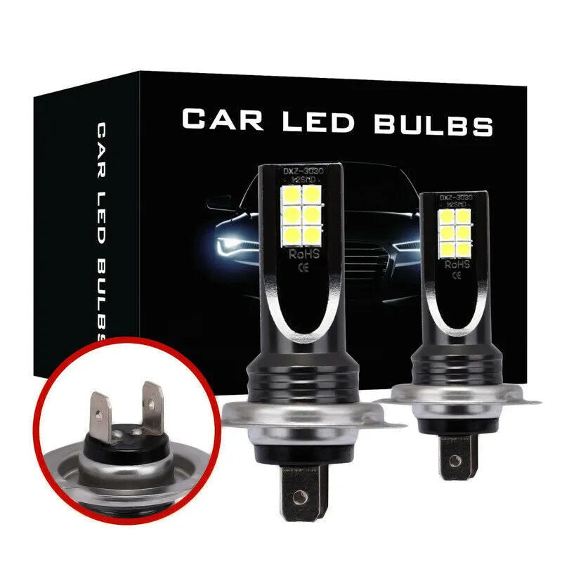 A single H7 110W LED fog light bulb with aluminium housing and 12 SMD LEDs.
