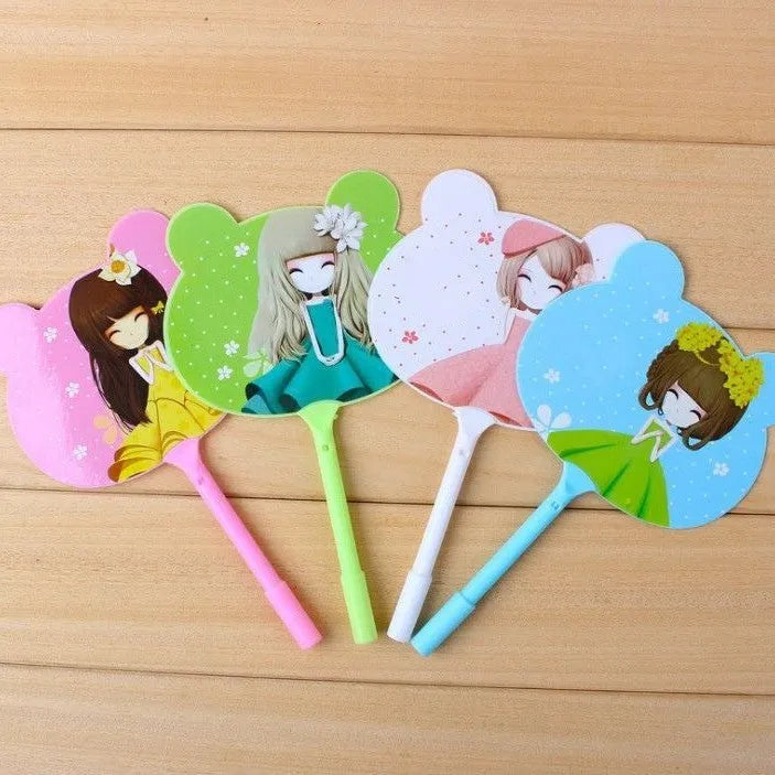 Plastic advertising ballpoint pen with animal designs measuring 19.5cm