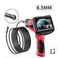 8.5mm dual-lens endoscope inspection camera with hard wire cable and memory card.