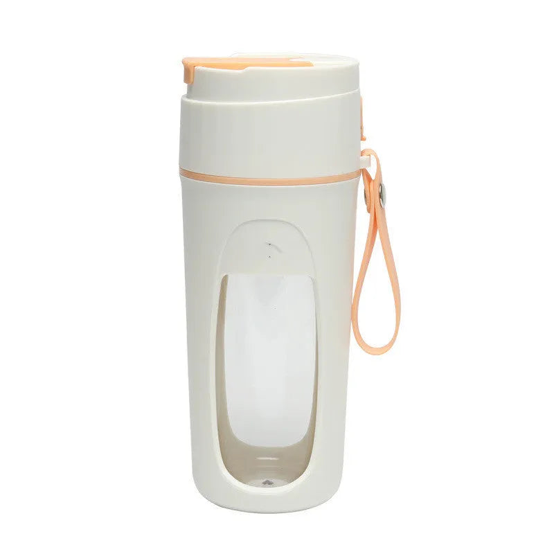 Portable USB-charged blender with borosilicate glass cup in Fresh Orange colour