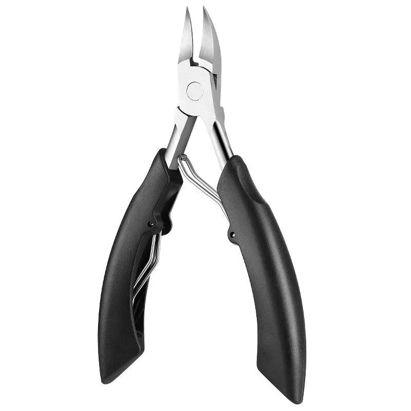 Bevel olecranon groove nail clippers in choice of five colours: black, red, blue, pink, white.