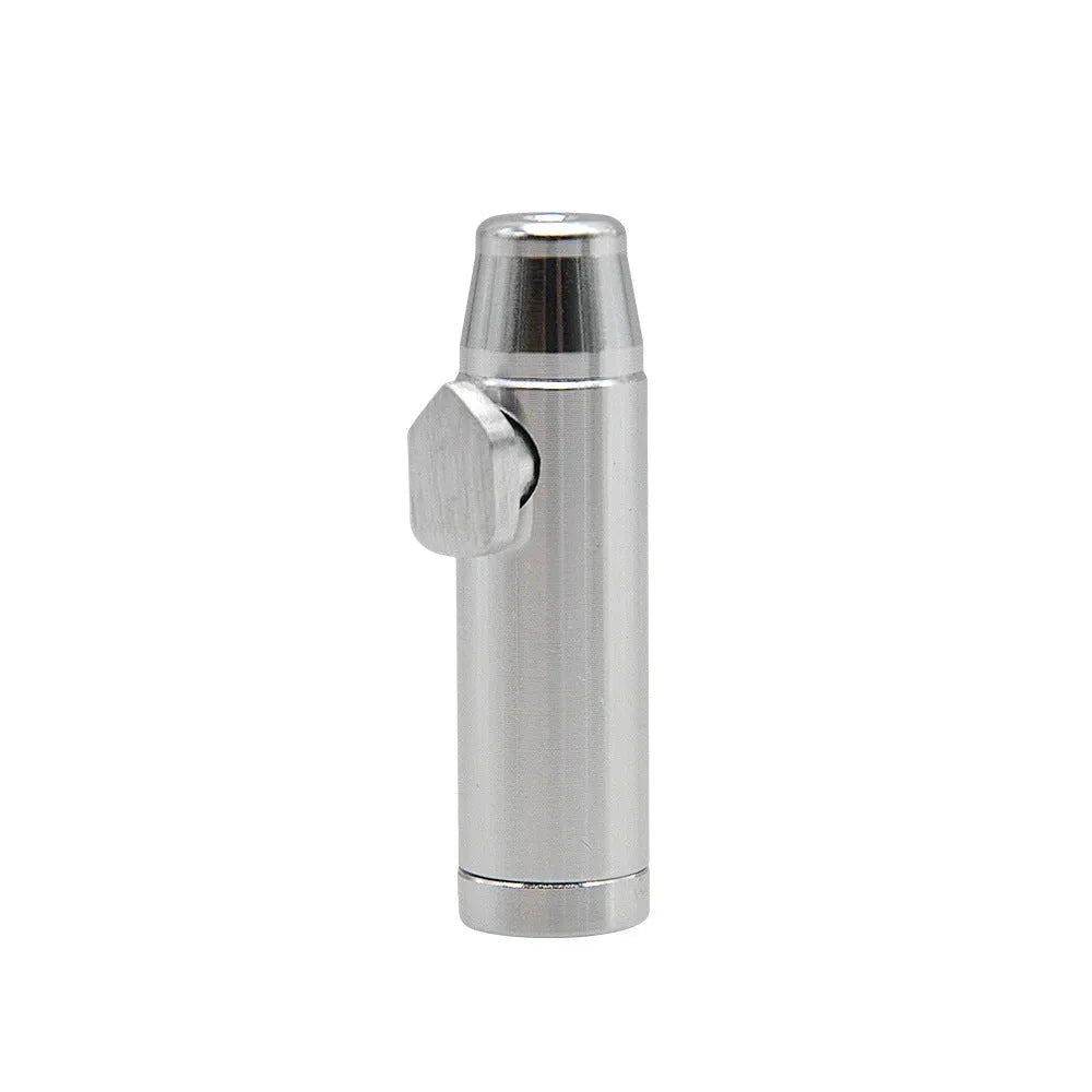 Aluminium alloy bullet-shaped cigarette holder with 53mm flat head height in multiple colour options