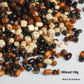 Mixed colour solid wood beads for DIY vintage jewellery making with ethnic style