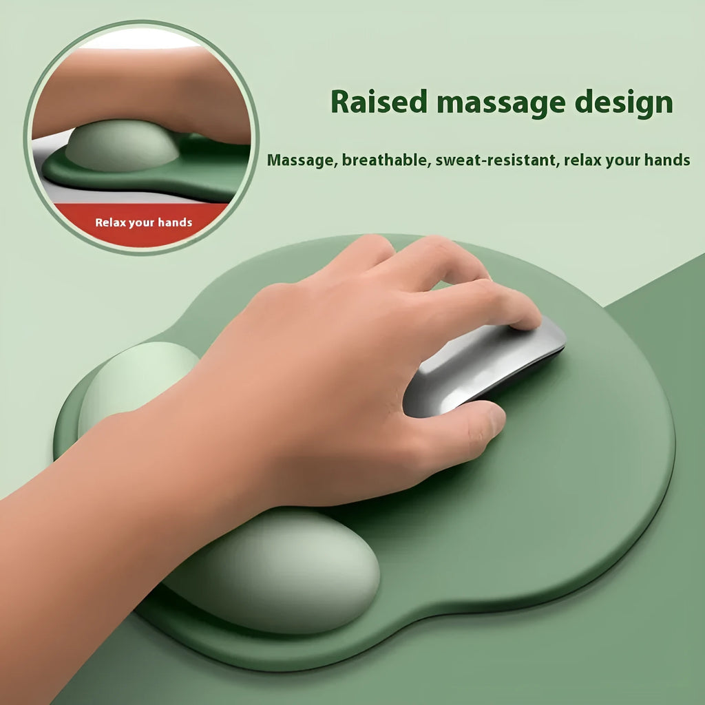 Gradient Girl wristband silicone mouse mat with milk silk silicon bottom measuring 220mm by 250mm