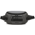 Waterproof Oxford cloth camera shoulder bag shown in black, grey, and green colour options.
