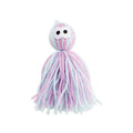 Hanging wool ball cat toy with teaser stick in three colour options