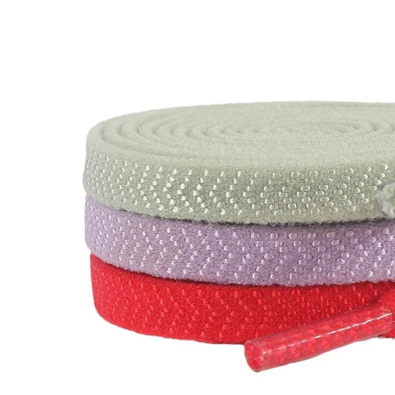 Elastic arrow pattern flat shoelace in multiple colours with 0.6cm width and length options