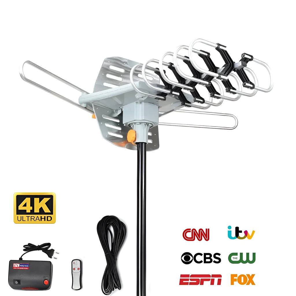 GR-1002 outdoor rotatable television antenna with high gain for digital TV reception
