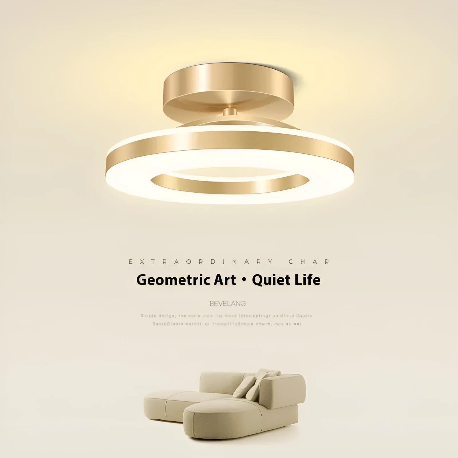 Modern minimalist ring ceiling lamp LED in black finish, 20cm diameter for hallway