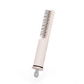 Stainless steel dematting comb for dogs with user-friendly handle in pink or white