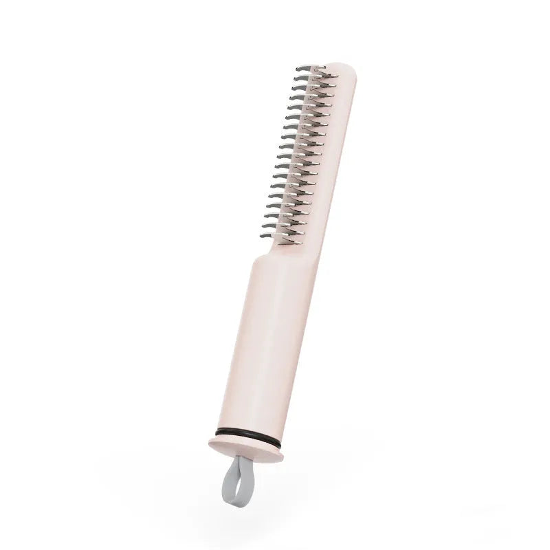 Stainless steel dematting comb for dogs with user-friendly handle in pink or white
