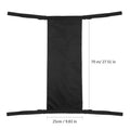 Black cylindrical wheelchair pannier bag for oxygen cylinder storage made from 600D oxford cloth.