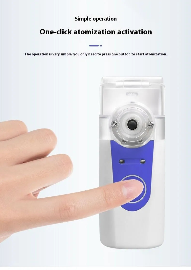 USB handheld columnar plastic nebuliser with 0.5L water tank for household humidification