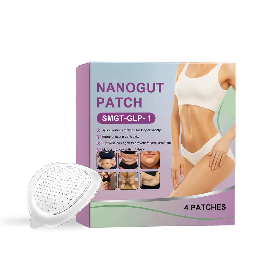 Four 3x3cm nursing adhesive bandage patches in open packaging