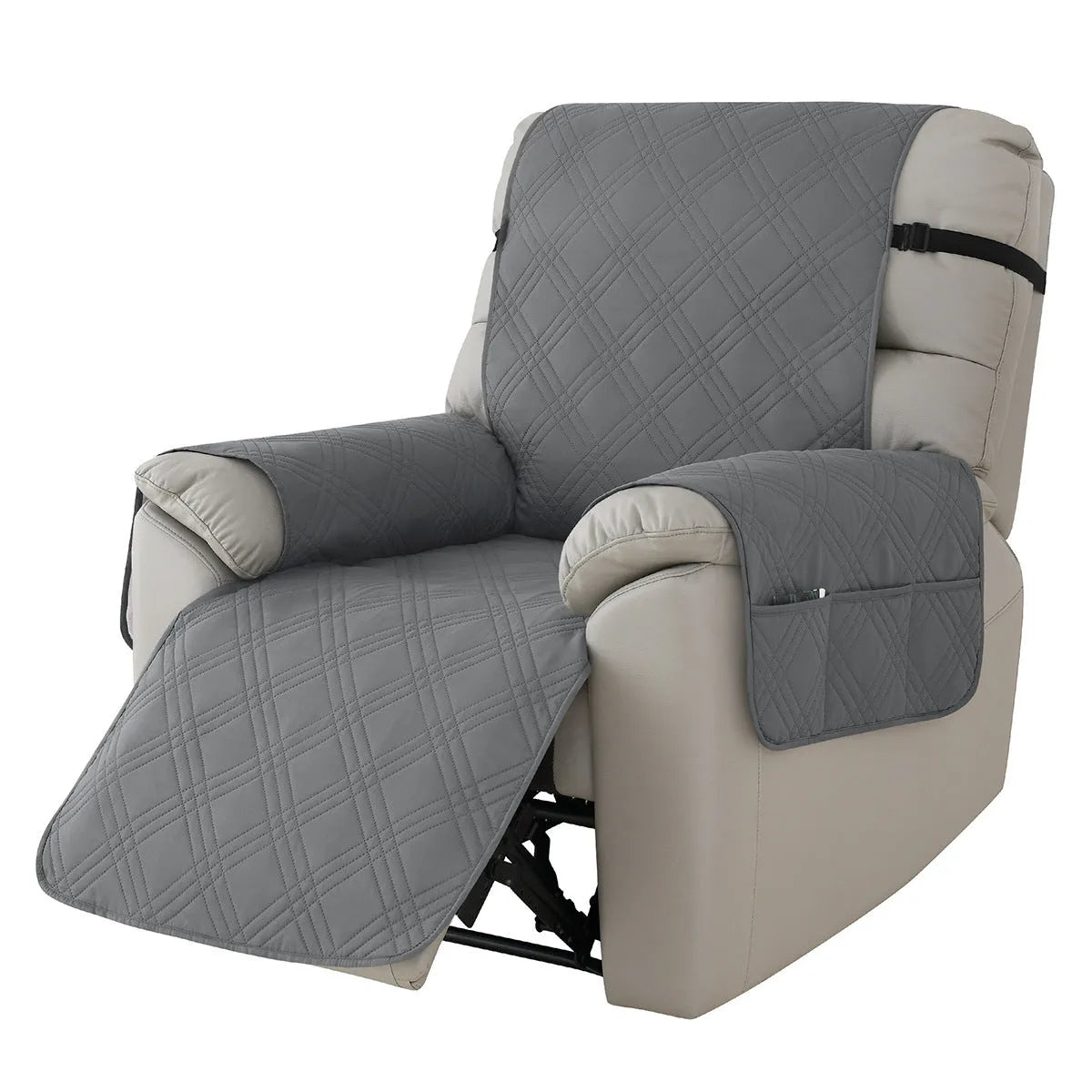 Waterproof quilted cover for a Chivas massage chair sofa in a choice of eight colours including burgundy and peacock blue.