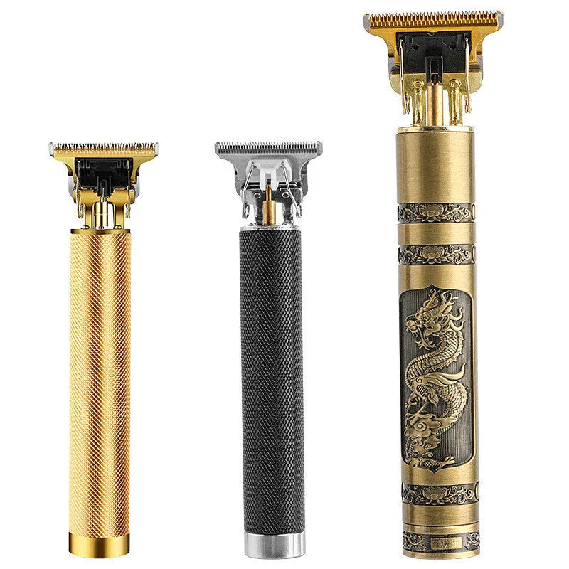 USB charging professional engraving clipper razor with stainless steel blade and aluminium alloy shell