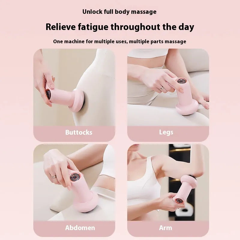 USB electric massager in pink, white, or black for cervical spine waist back leg