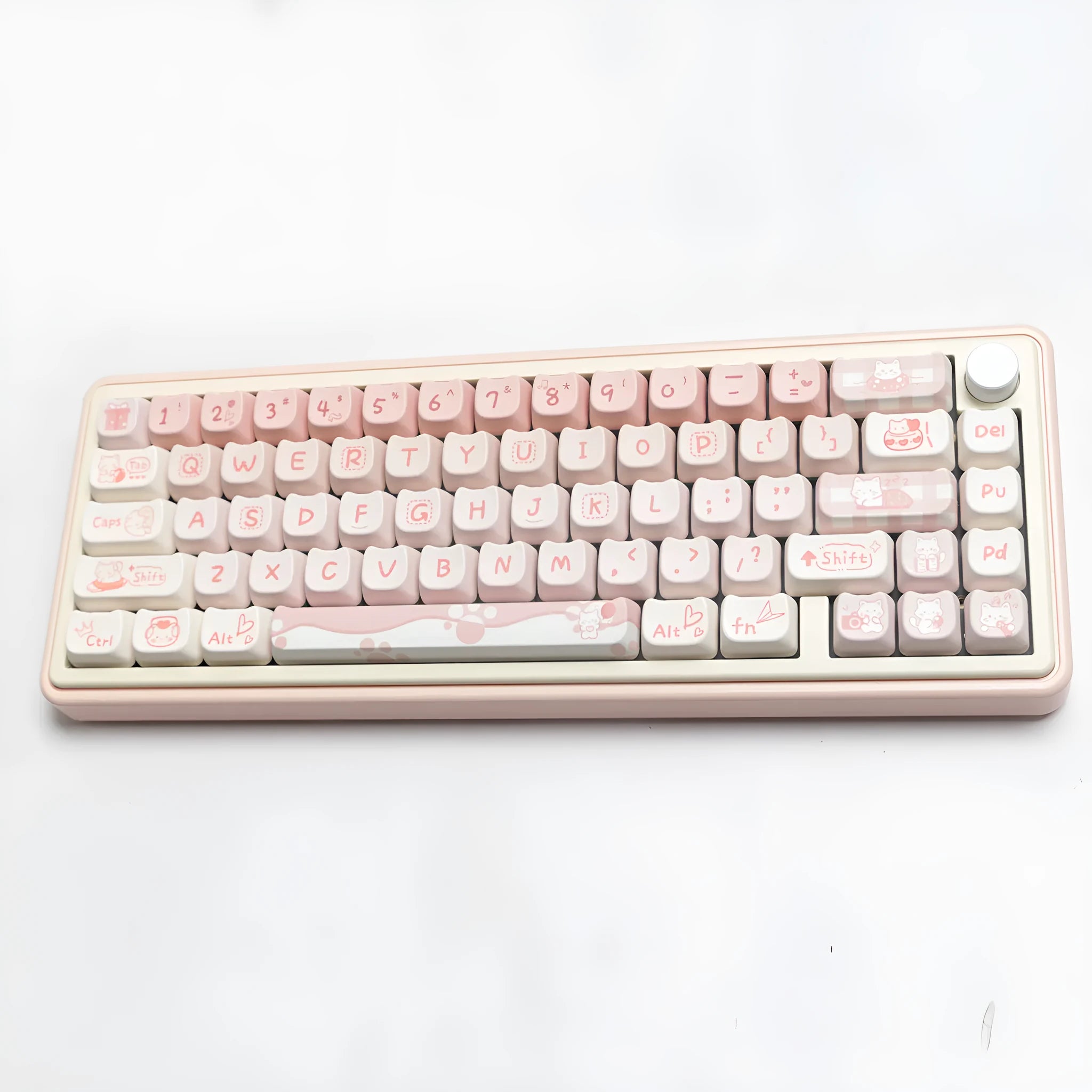 Full set of PBT sublimation keycaps for mechanical keyboard with over 98 keys