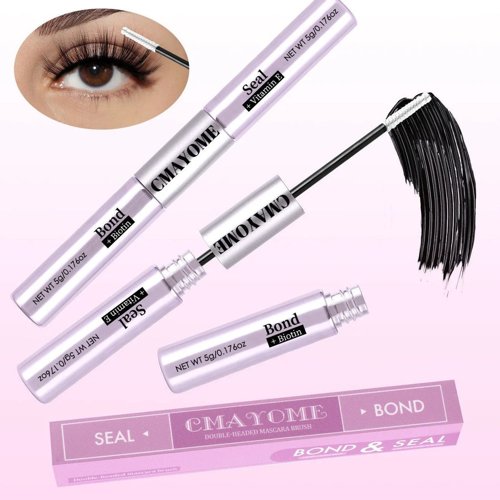 Double-headed eyelash glue waterproof quick setting split type for lash extensions adhesive