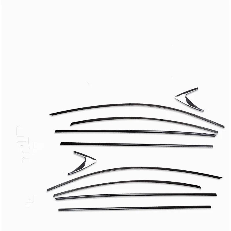 Stainless steel window trim strip with black titanium finish for window moulding