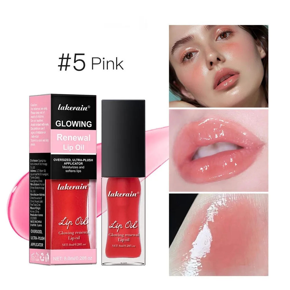 Lakerain Lip Gloss Oil tube in 8ml size with a glossy finish