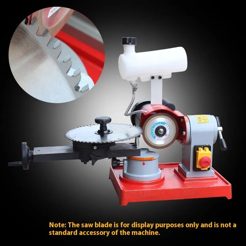 Xiao Mo Wang manual gear grinding machine for sharpening alloy circular saw blades on workbench