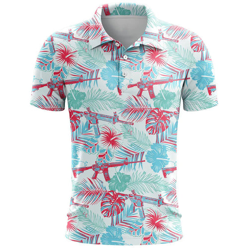 3D printed pattern on a loose-fit short sleeve sports top made from thin bird eye cloth fabric.