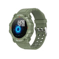 Smart bracelet Bluetooth wearable watch with step heart rate monitoring in black on wrist