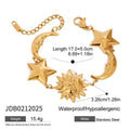 Women's stainless steel bracelet with geometric sun motif light luxury jewellery non-fading ornament