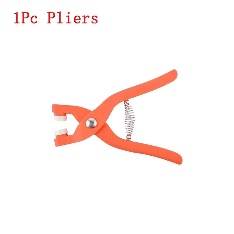 Stainless steel five claw suit buttons with pliers tool for no-sew clothing repair