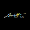 British reflective plastic bumper sticker in black, white, or colourful, showing 16cm by 3.8cm size.